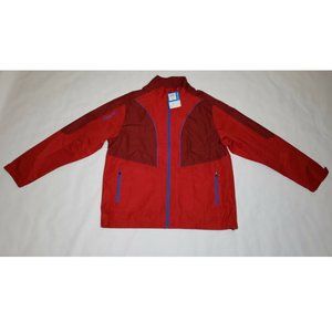 Columbia Golf Say What Jacket Men's Size 2XL Red Omni-Shade UPF30